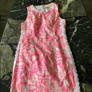 Lily Pulitzer mika pink shift dress size 2